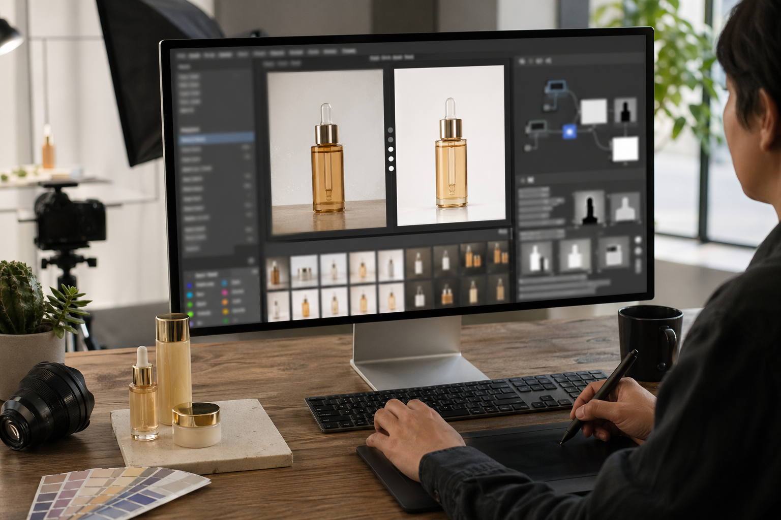 设计行业 配合 Photoshop 完成先给结论：设计行业AI工具解决的不是“会不会做”，而是“能不能快一点试出来”