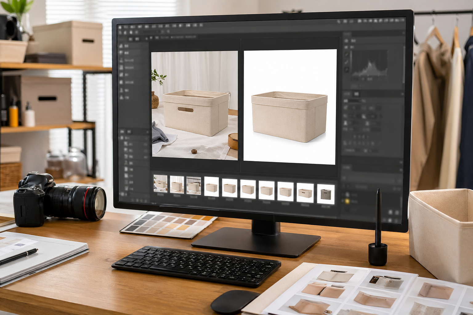 图叮 在图叮AI案例：从单图修图到批量主图生产场景下的工作示意