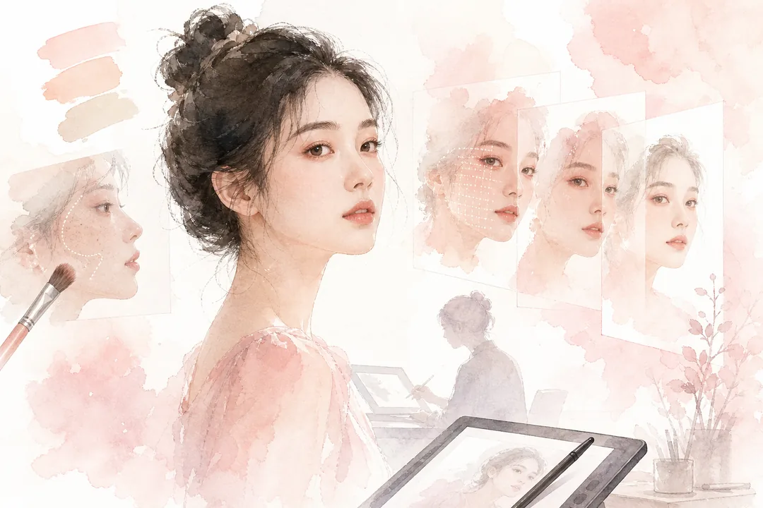 操作步骤：一套可复制的 Photoshop AI 插件 + 图叮AI 工作流 效果示例，工具推荐 出图