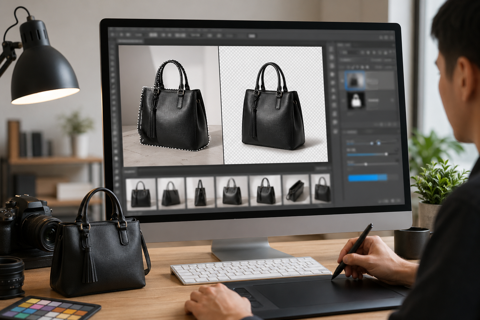 免费AI抠图怎么做：适合 Photoshop 的可复制步骤：免费 处理前后对比