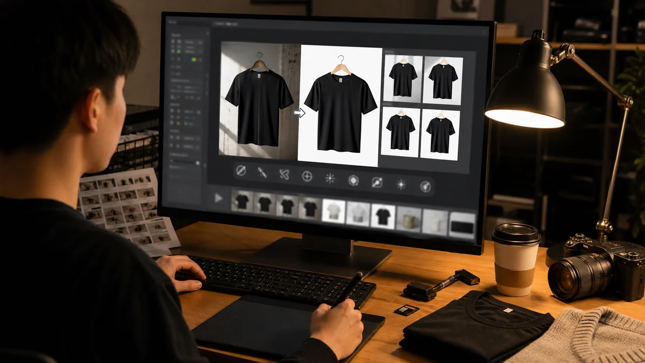 平面设计 配合 Photoshop 完成平面设计AI案例：从传统流程到 AI 工作流的前后对比