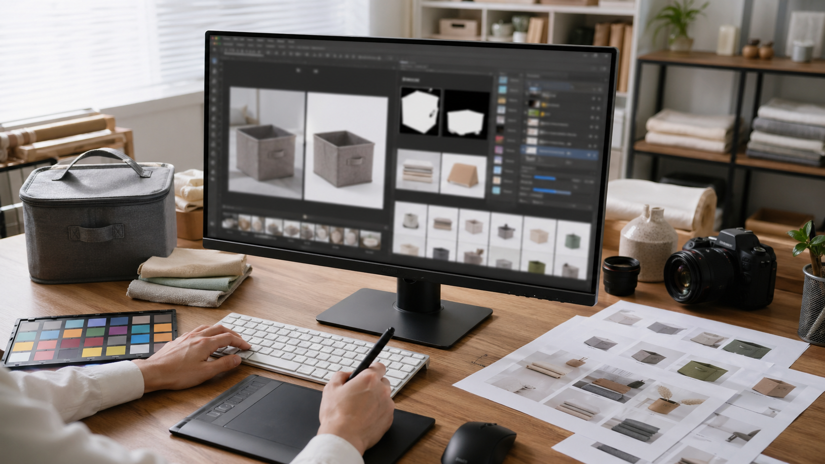 图像技术 配合 Photoshop 完成AI图像技术和传统流程区别：不是少做设计，而是重排产能