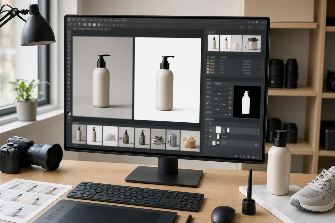 在线AI修图怎么做：可复制的 Photoshop 插件工作流：在线 处理前后对比