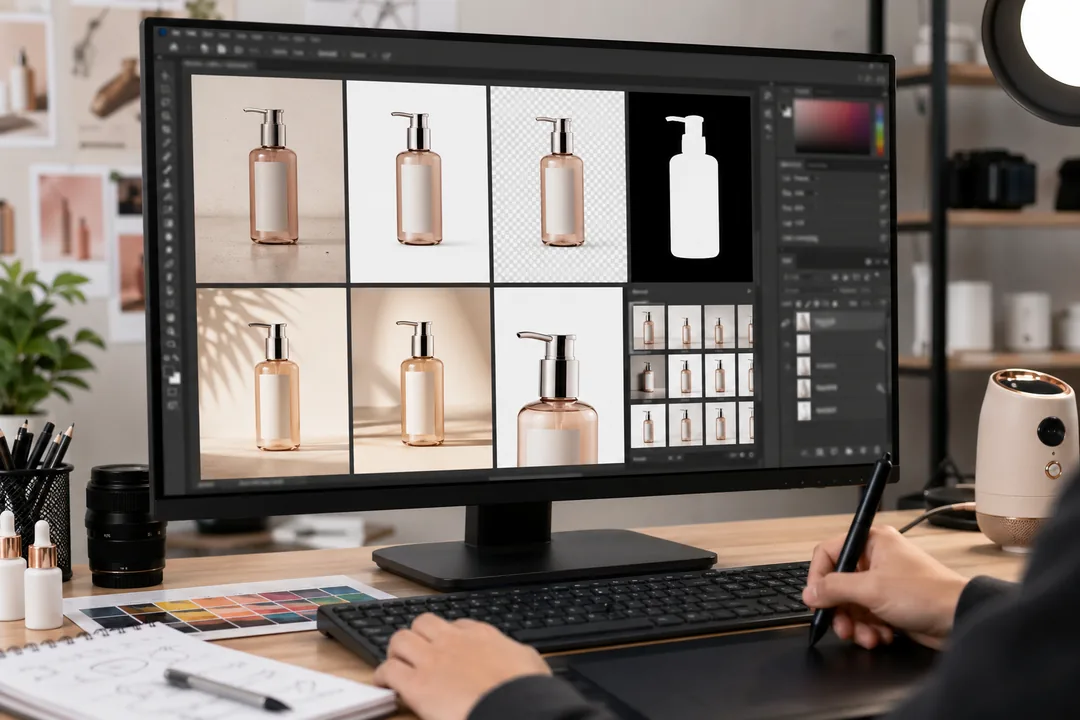 在线 配合 Photoshop 完成如何用图叮AI验证一套在线AI修图流程