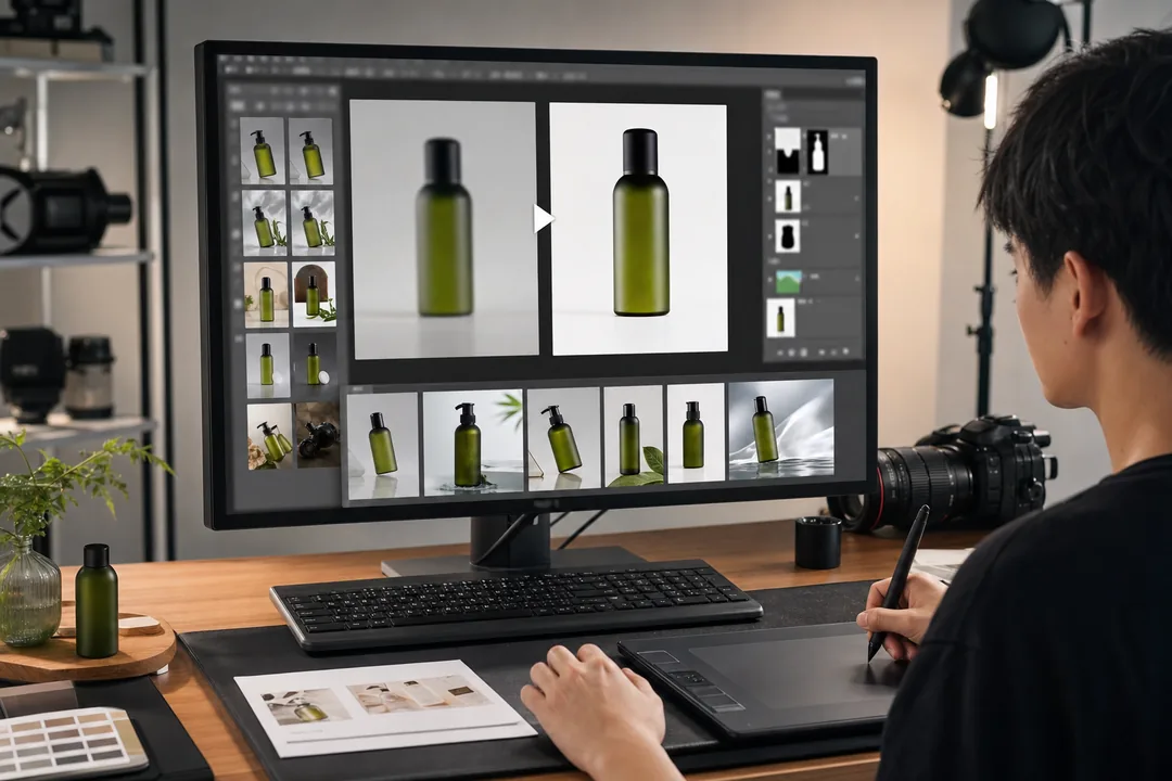 用图叮AI在 Photoshop 里处理不清晰图片 步骤演示，使用 生成图片不清晰