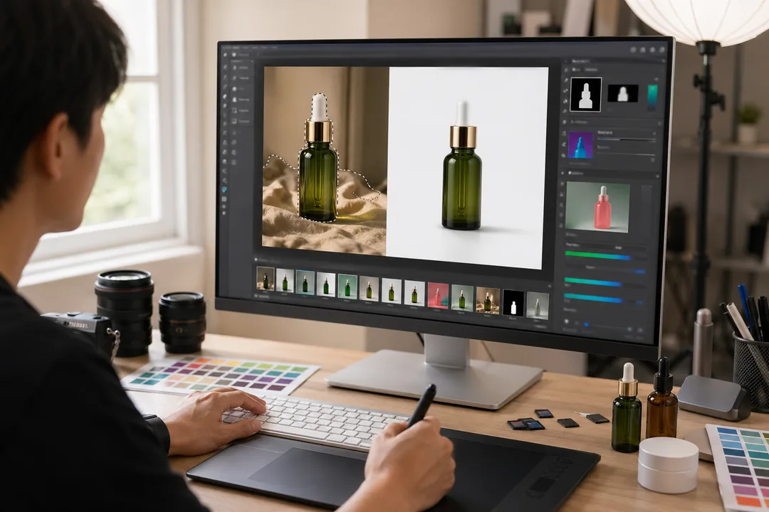 AI图片处理怎么做：一套可复制的 Photoshop 插件工作流 步骤演示，使用 图片处理