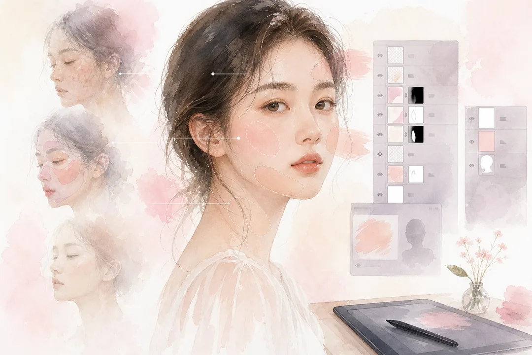 图像处理 在图像处理AI 实战步骤：以图叮AI 的 Photoshop 工作流为例场景下的工作示意