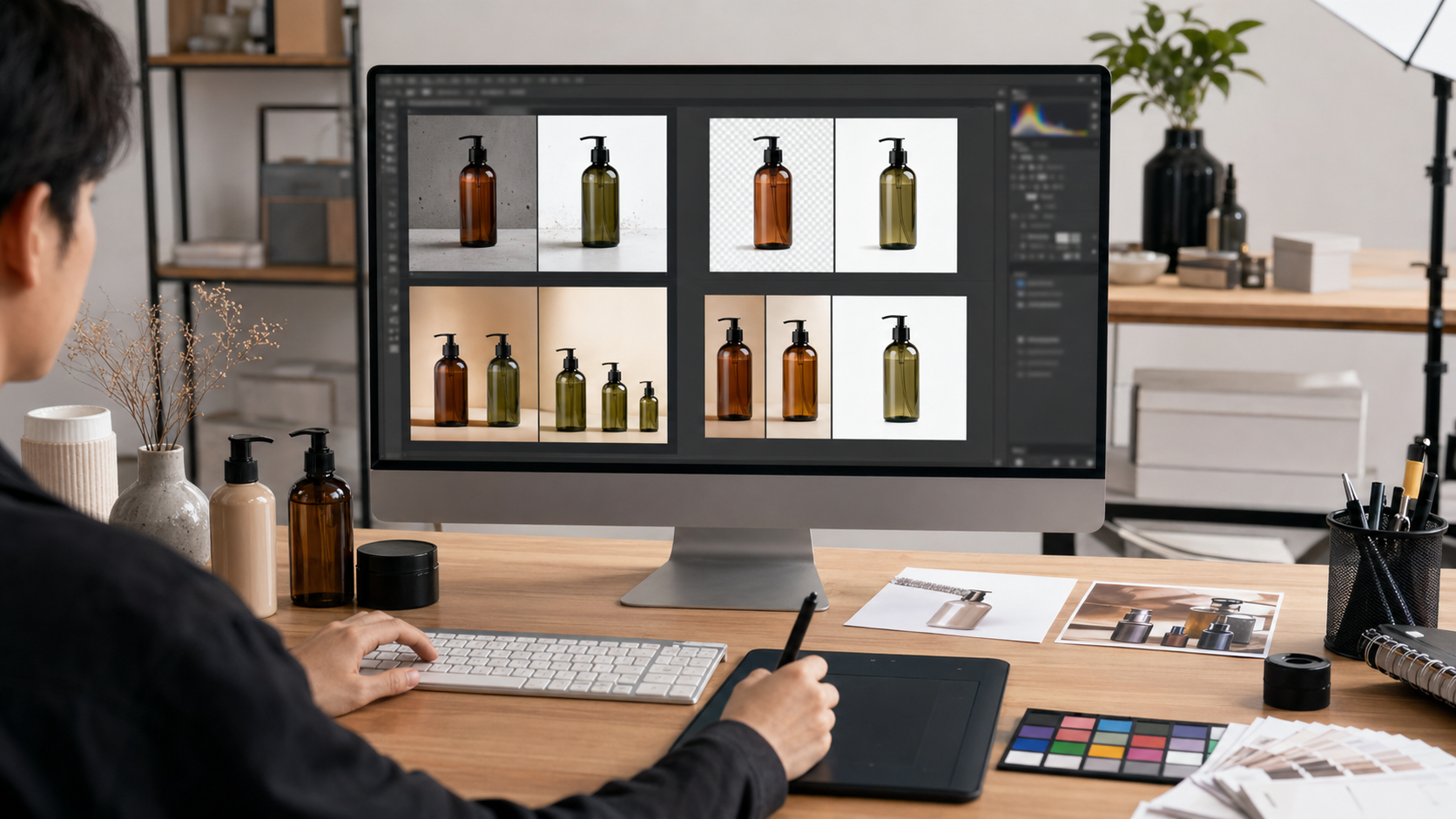 设计师 在适用边界：哪些任务适合用，哪些不适合全交给 AI场景下的工作示意