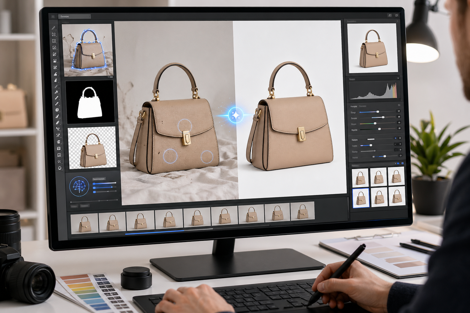 平面设计AI在电商修图中的提效工作流 配图 2