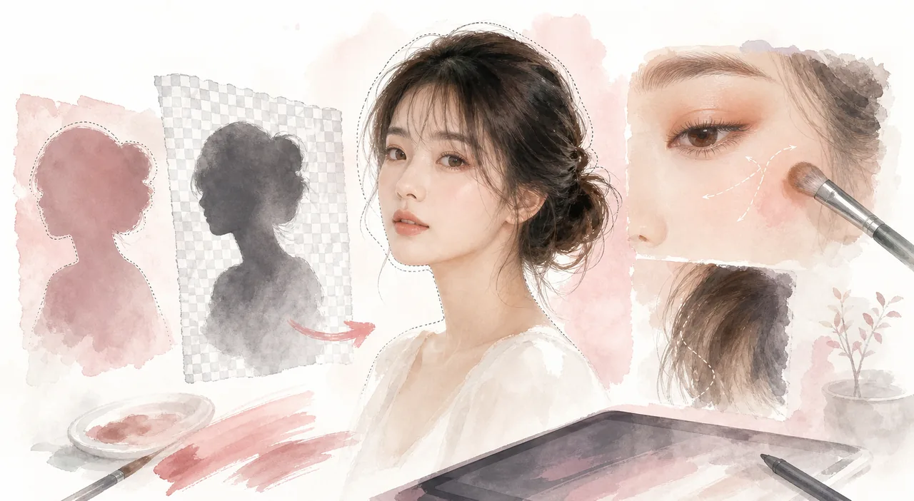 抠图哪个软件免费又好用 操作步骤：图叮AI + Photoshop 的可复制工作流 实操截图