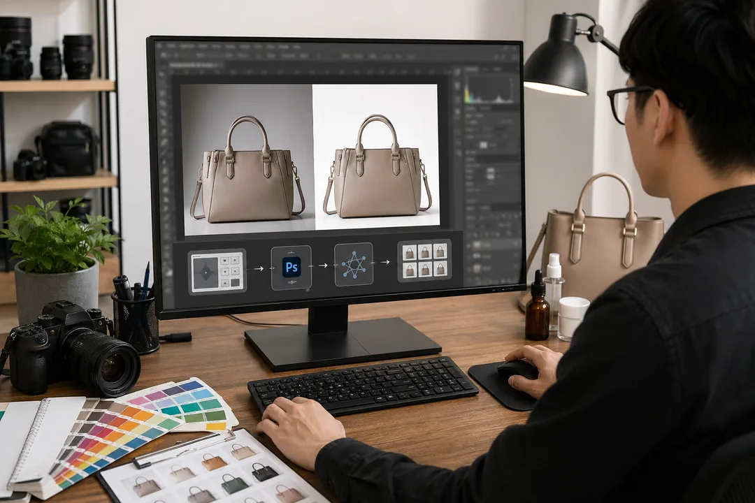 操作步骤：把Figma插件、Photoshop和图叮AI接成一条可复制流程：Figma插件 处理前后对比