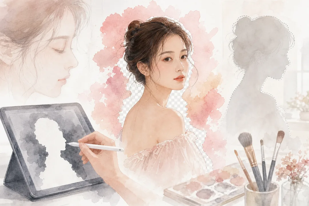 高清抠图 配合 Photoshop 完成操作步骤：Photoshop AI 插件与图叮AI的高清抠图流程