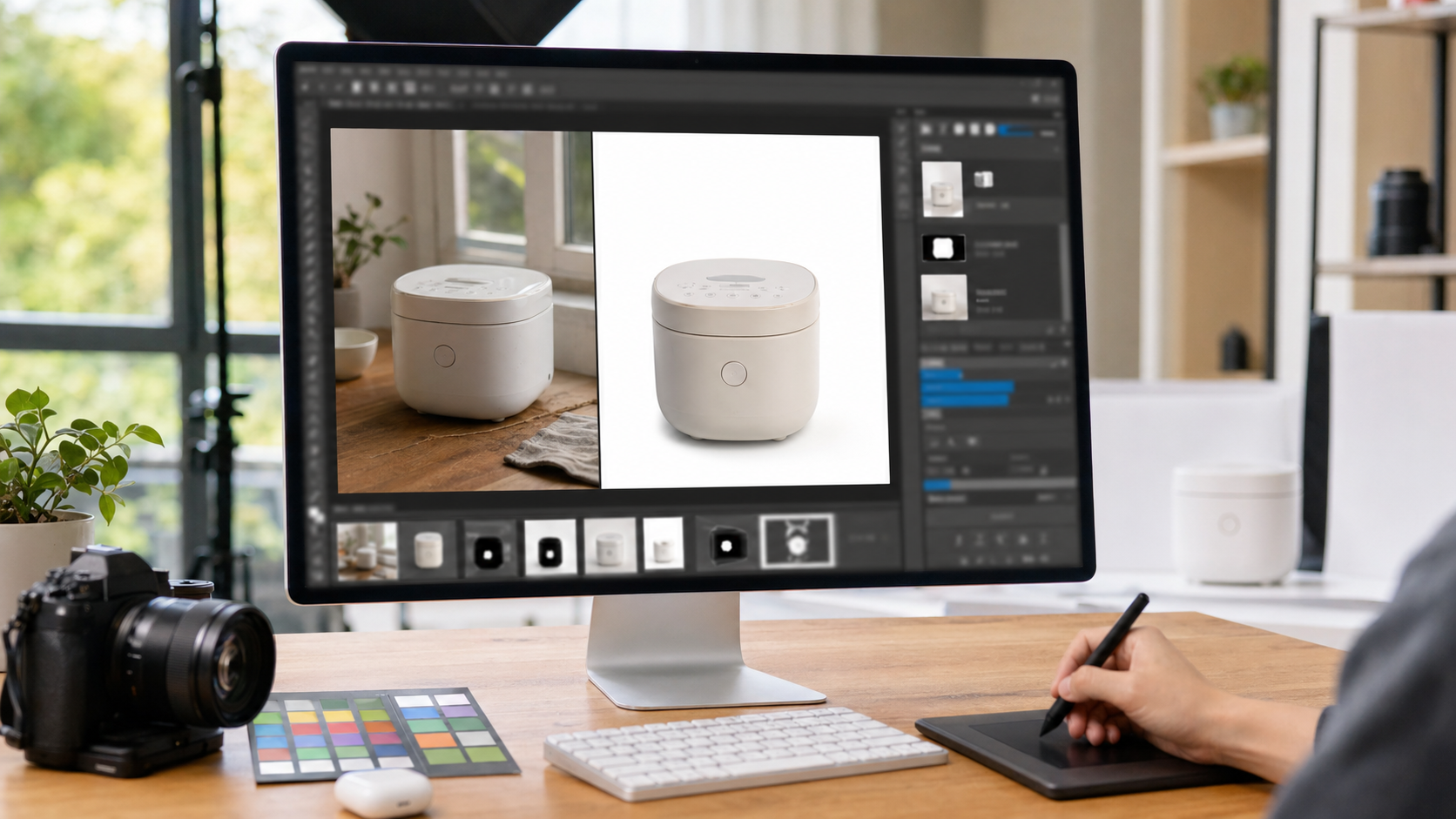 计算机视觉 计算机视觉实战场景：电商产品图前后对比 实操截图