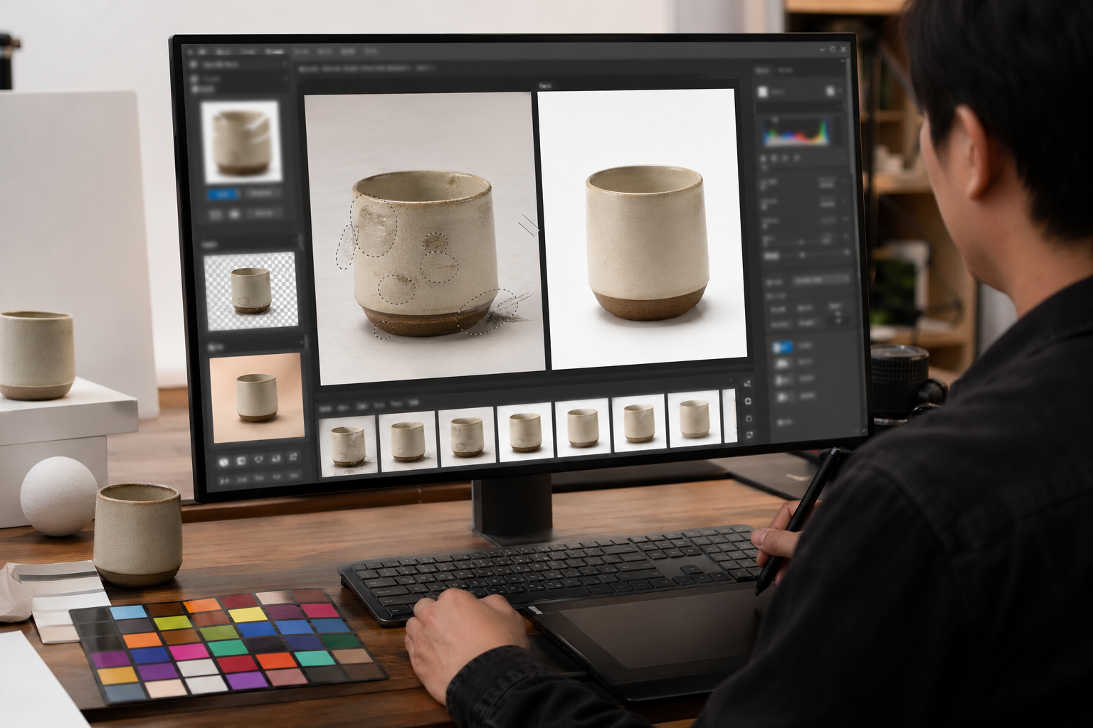 用图叮AI快速验证局部重绘工作流：局部重绘 处理前后对比