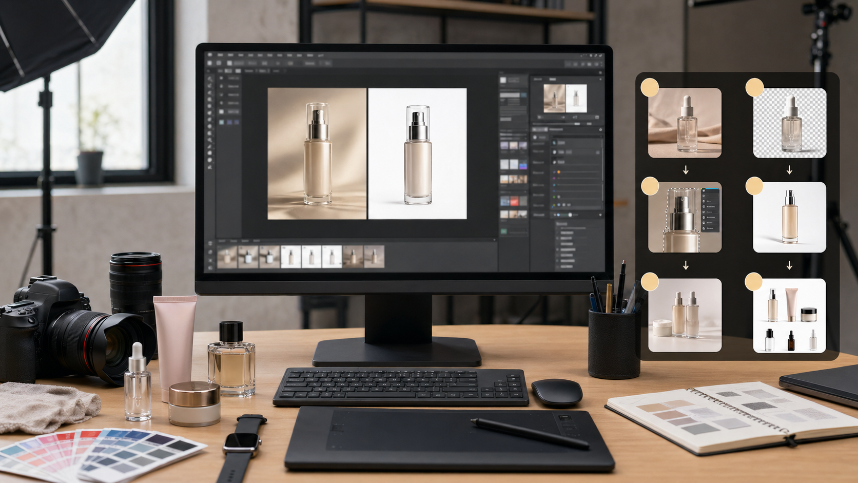 抠图太慢 在抠图太慢怎么办教程：可复制的 6 步工作流场景下的工作示意