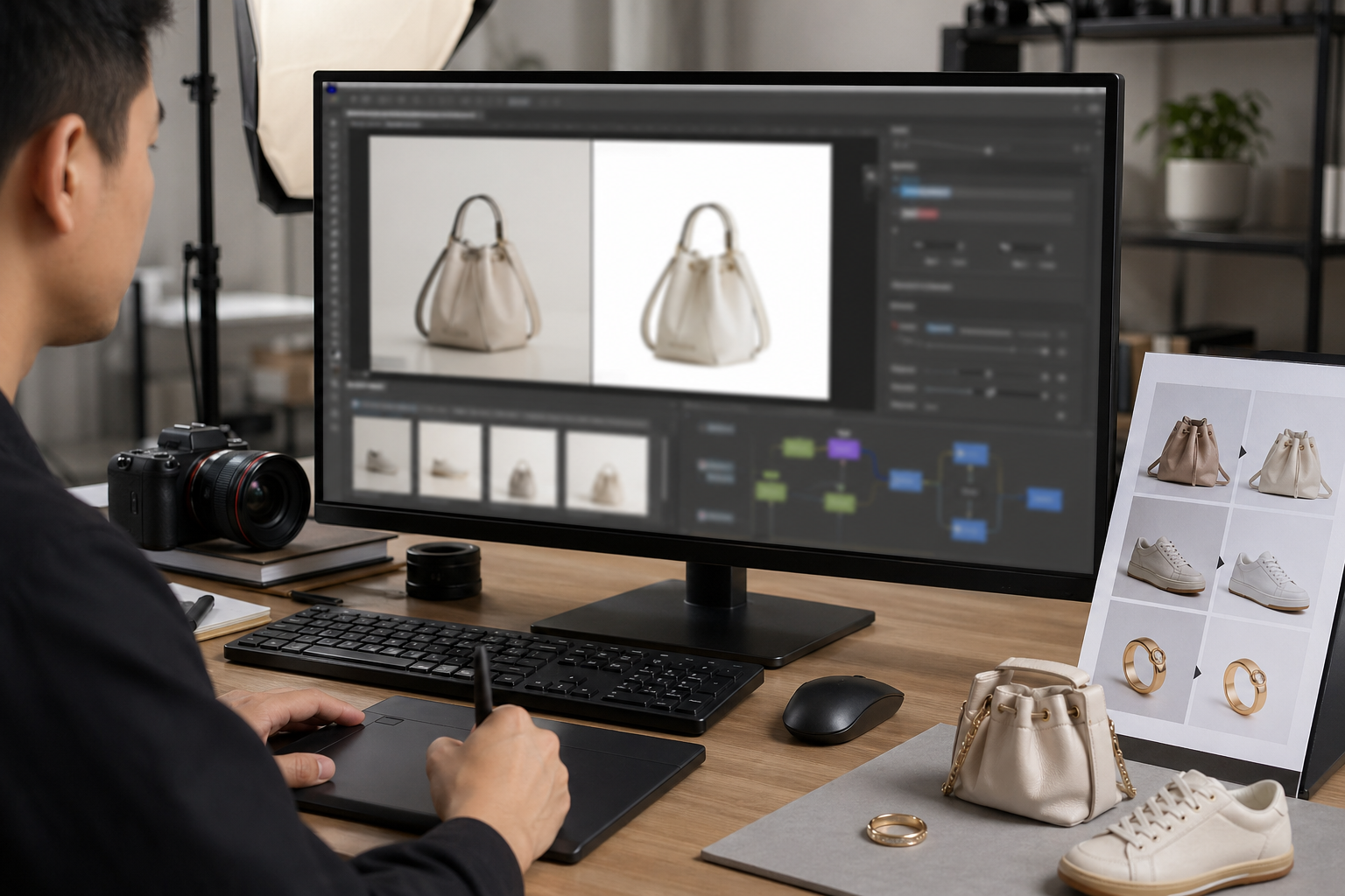 适用边界：哪些情况适合用图叮AI，哪些不适合：快速生成图像 处理前后对比