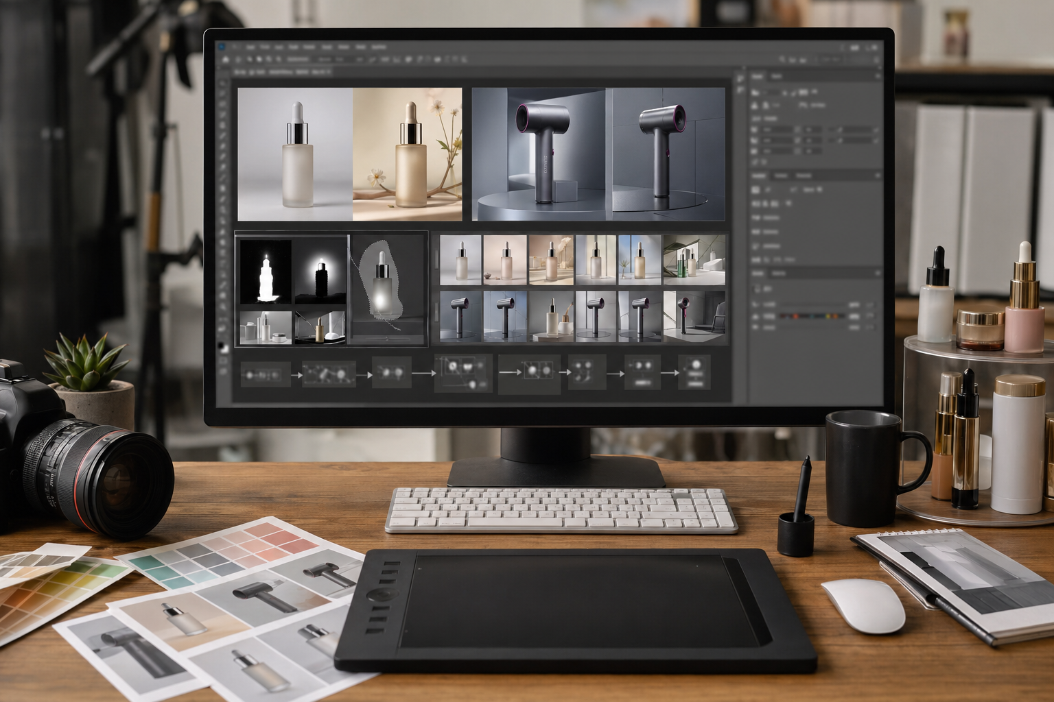 Midjourney Midjourney教程和传统流程区别：从单线制作到多方向试验 实操截图