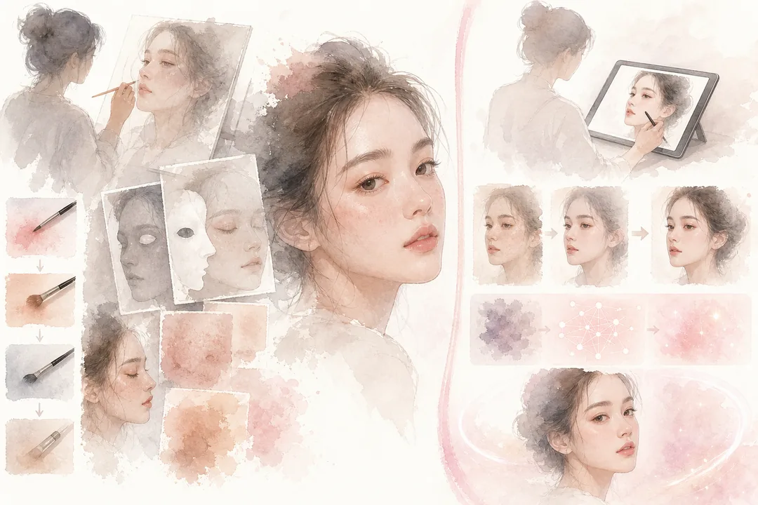 Photoshop插件 配合 Photoshop 完成传统流程 vs AI 流程：到底省在哪