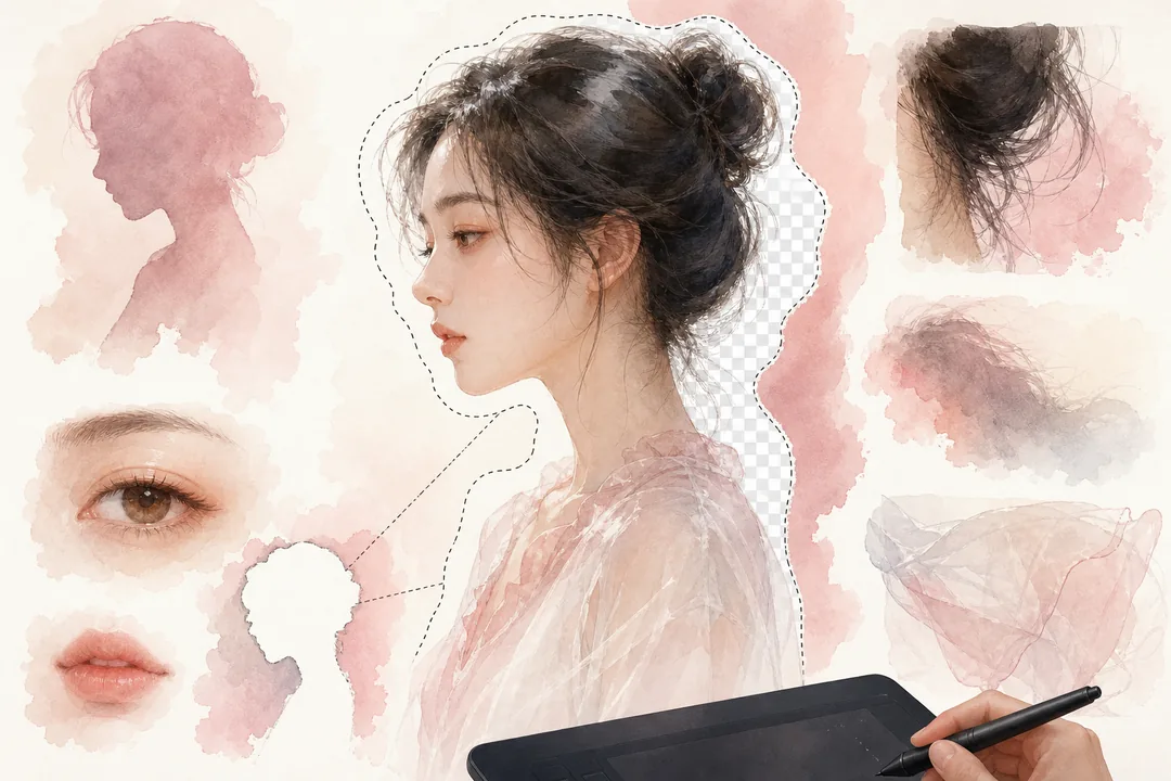 Photoshop抠图技巧是什么，真正难点在哪里：Photoshop抠图 处理前后对比