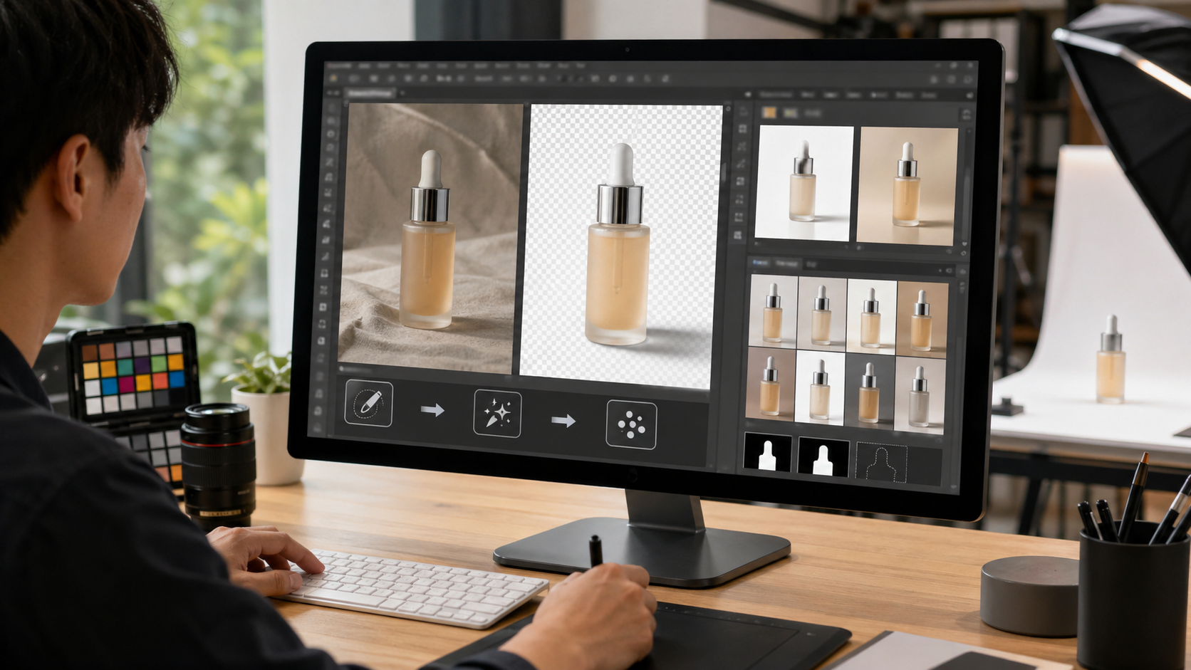 Photoshop插件安装 在我自己的图叮AI工作流：先验证，再精修，再交付场景下的工作示意