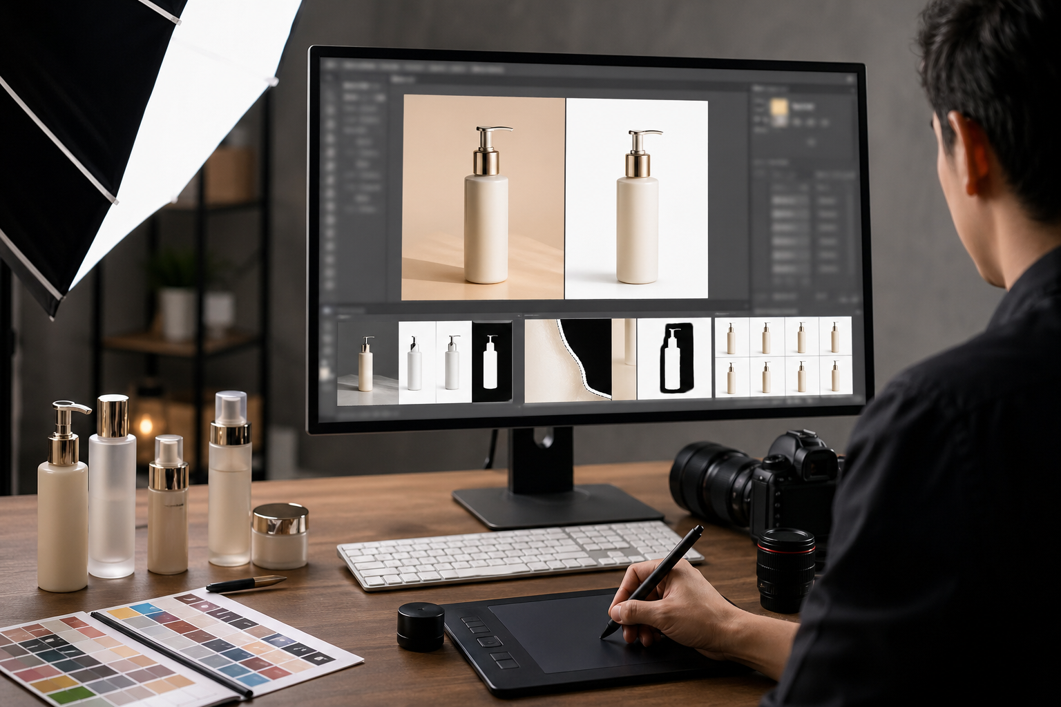 Photoshop抠图 在Photoshop抠图技巧步骤：可复制的专业流程场景下的工作示意