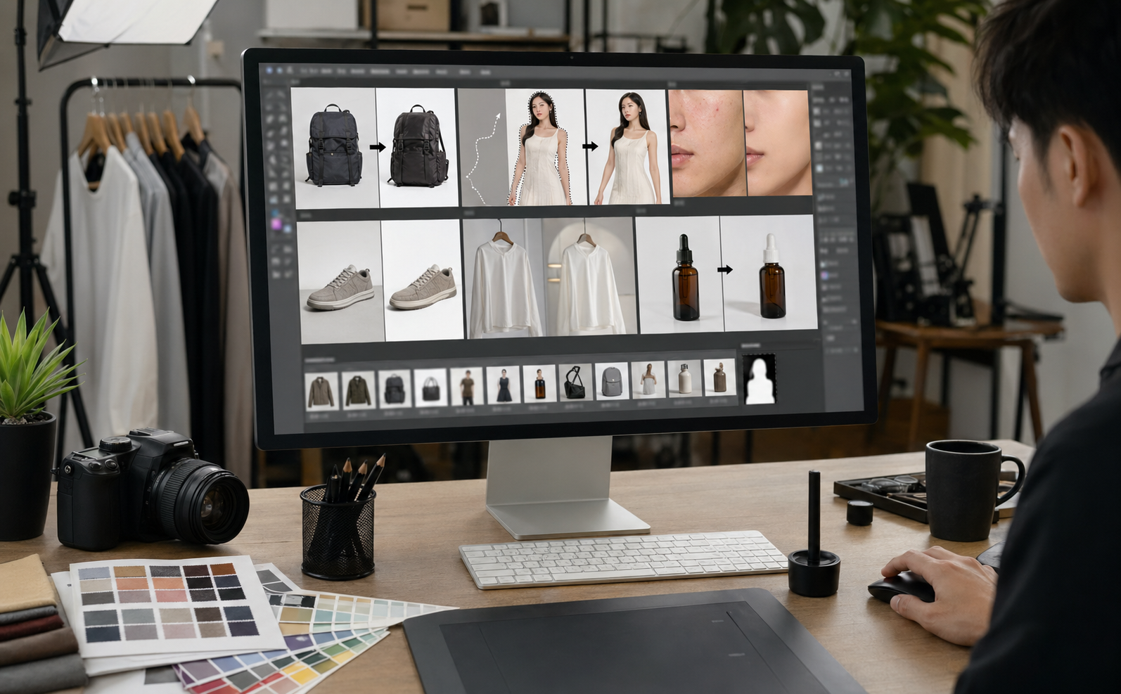 注意事项：Photoshop AI 常见误区与质检方法 效果示例，Photoshop 出图
