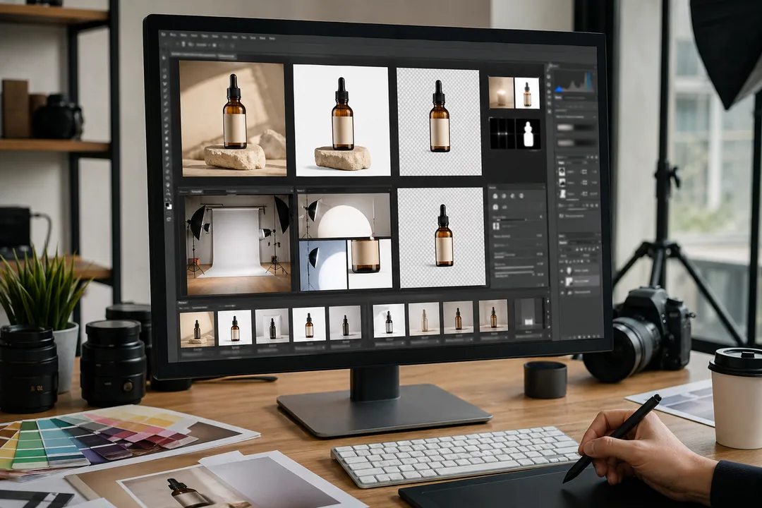 操作步骤：我会这样搭建 Photoshop AI 图像处理流程：图像处理 处理前后对比