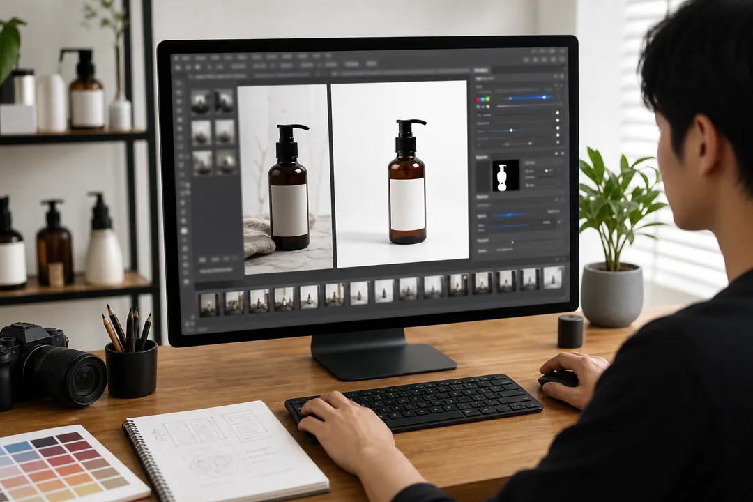 PS教程 配合 Photoshop 完成PS教程怎么做：先定视觉原则，再让 AI 接管重复动作