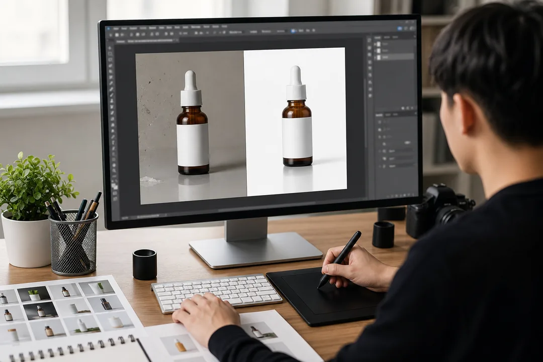 在线AI修图怎么做：可复制的 Photoshop 工作流 效果示例，在线 出图