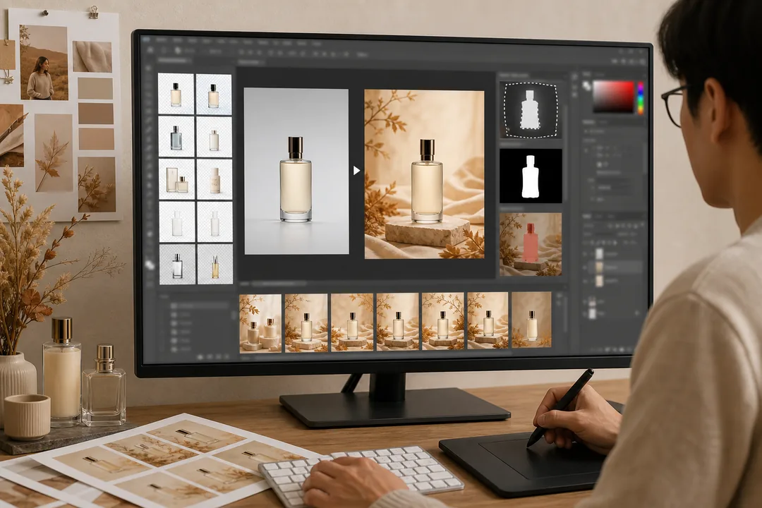 PS教程 PS教程怎么做：先定调性，再让 AI 参与制作 实操截图
