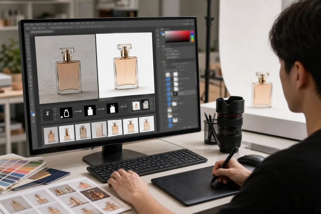 快速抠图方法步骤：可复制的 Photoshop 工作流：快速抠图 处理前后对比