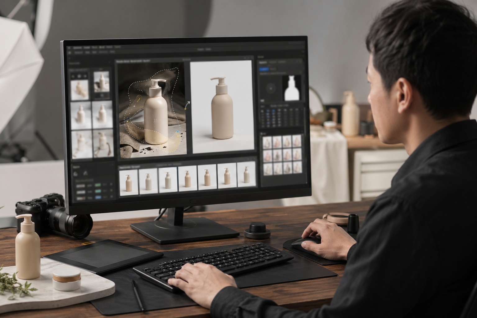 商业设计软件是什么：不是替代 PS，而是把商业修图流程模块化 步骤演示，使用 商业设计软件