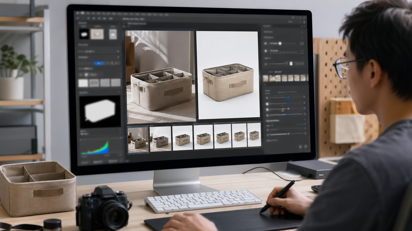 设计软件插件 操作步骤：用图叮AI验证一套电商主图工作流 实操截图