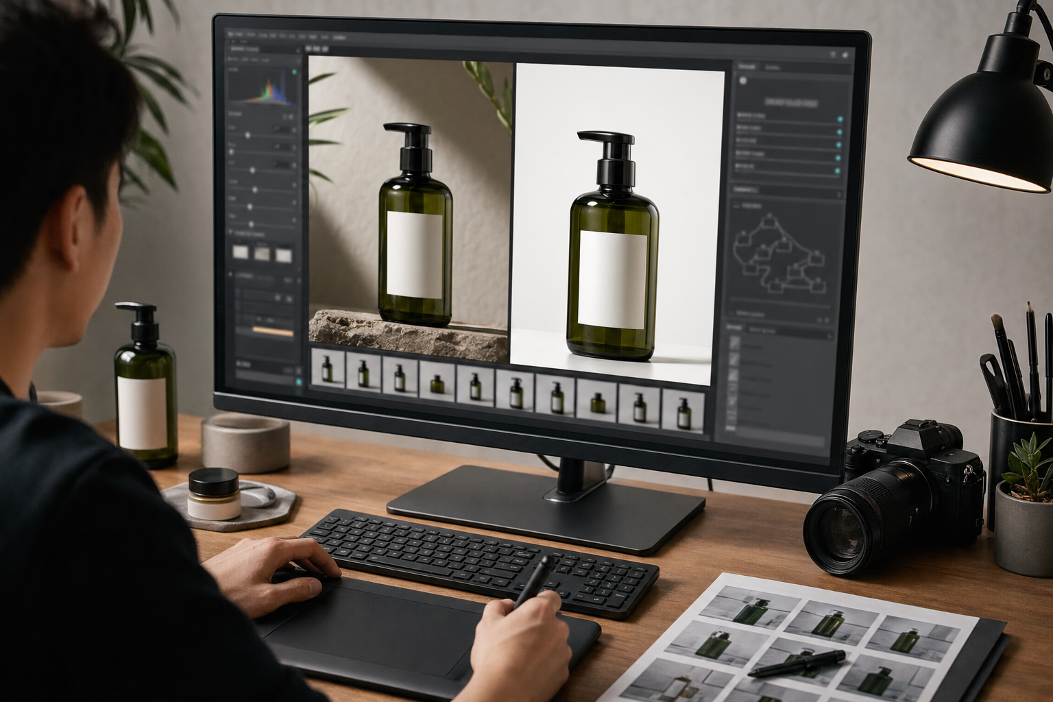 设计师效率低 配合 Photoshop 完成和传统流程区别：从“人操作软件”到“人管理流水线”