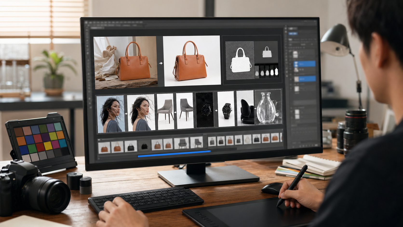 适用边界：哪些图适合，哪些图需要谨慎：深度学习抠图 处理前后对比