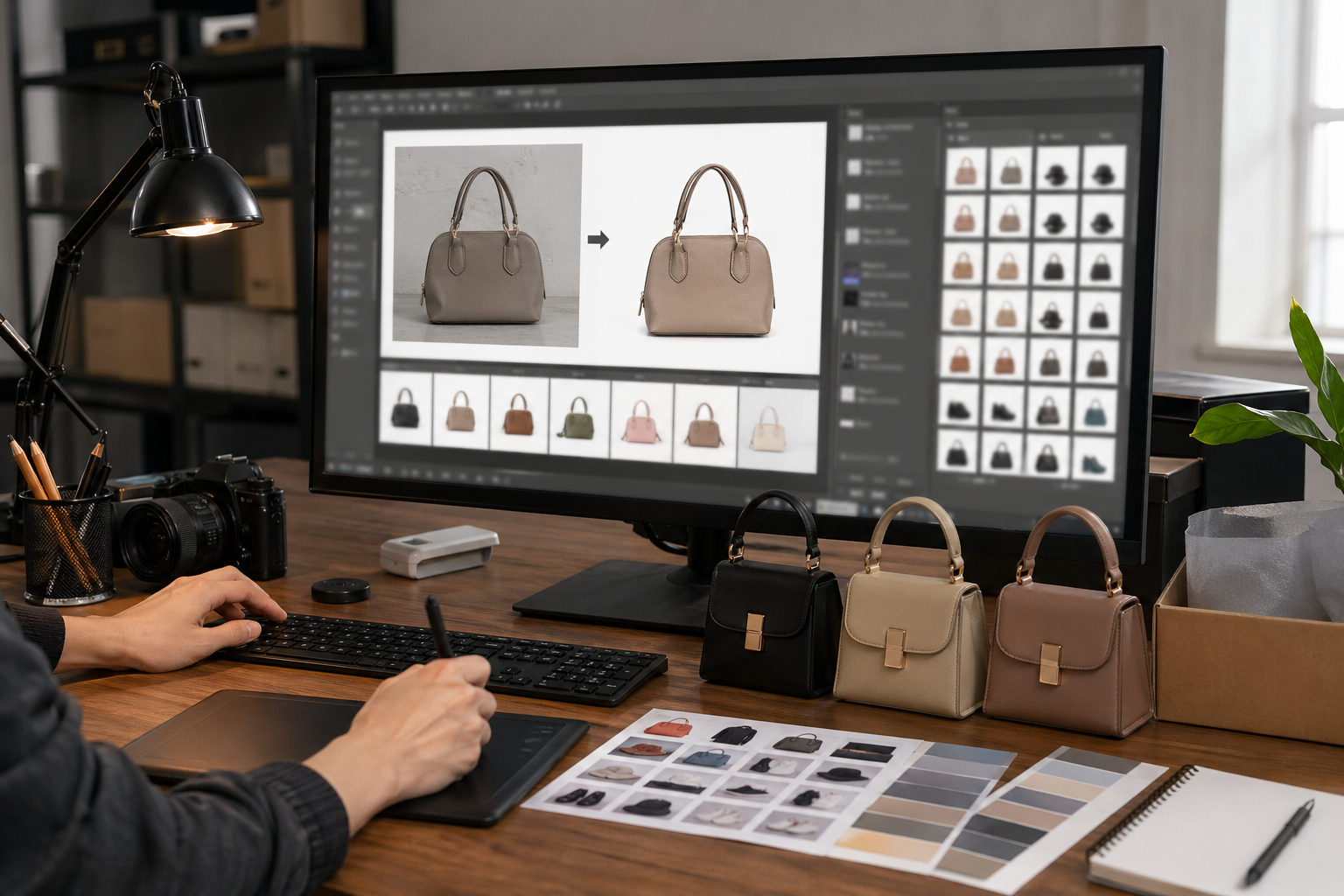 图像生成 先给结论：AI图像生成解决的是电商视觉产能问题 实操截图