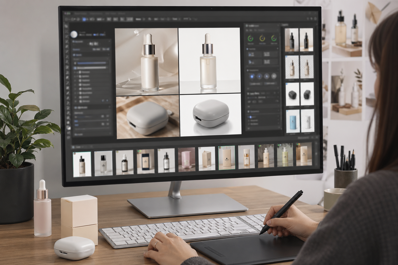 设计师效率 在设计师效率提升方法和传统流程区别场景下的工作示意