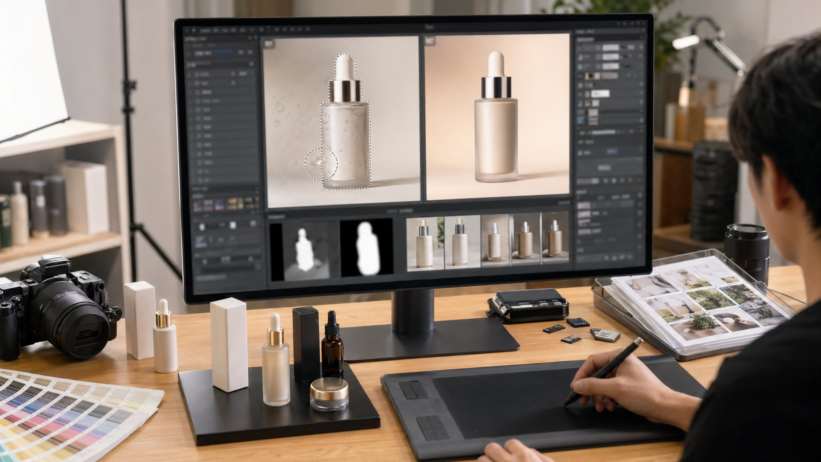 图像生成工具提高工作效率 在适用边界：哪些任务适合用图叮AI工作流场景下的工作示意